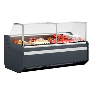 USR Brands LDC98 Refrigerated Straight Glass Meat Deli Display Case 101.6”W X 33.5”D X 47.2”H