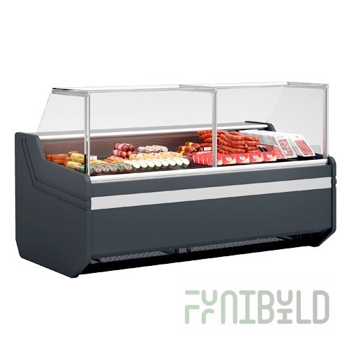 USR Brands LDC98 Refrigerated Straight Glass Meat Deli Display Case 101.6”W X 33.5”D X 47.2”H