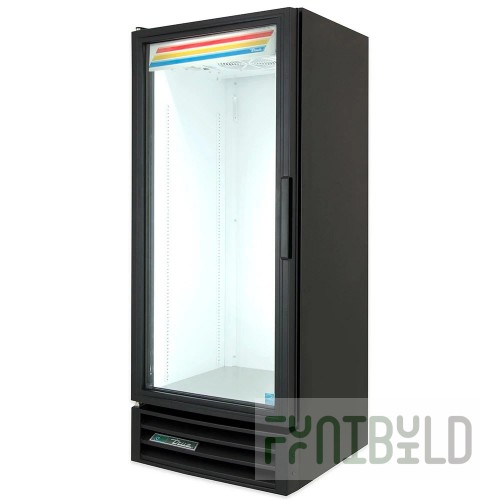 True Refrigeration GDM-12-HC~TSL01_BL 24 Inch Refrigerated Merchandiser One Section with LED Lights