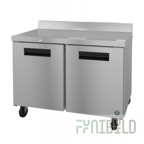 Hoshizaki WR48A-01 48 Inch Two Section Worktop Refrigerator 13.66 cu ft stainless steel