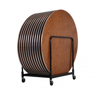 Forbes Industries PLYHP24RDMXEIC-TCH-WB 24 Inch Round Table Set with Transport Cart Forbes Industries PLYHP24RDMXEIC-TCH-WB 24 Inch Round Table Set with Transport Cart