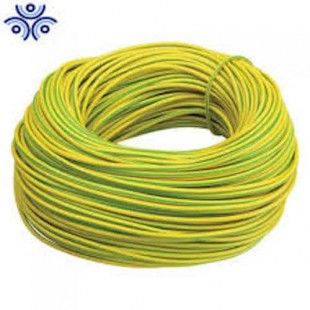Heat-resistant wire PRKA-4.0 (yellow-green) - (200m -b)