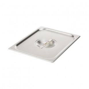 AllPoints 48697 17 Inch Stainless Steel Half Size Lid with Durable Design