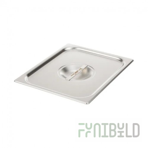 AllPoints 48697 17 Inch Stainless Steel Half Size Lid with Durable Design