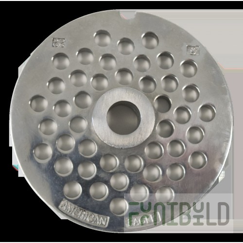 American Eagle Food Machinery AE-G22N/06-06 Grinder Plate #22 Head 1/4” (6mm) For AE-G22N/G22NH