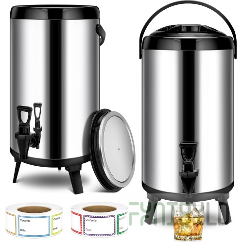 1880 Hospitality SA-19X 1.9 Liter Push Button Double Wall Insulated Beverage Server Stainless Steel with Ergonomic Design