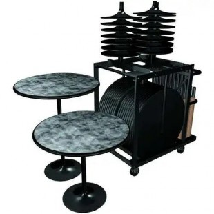 Forbes Industries REVHP36RDMXE#IC###-XCH 36 Inch Round Table Package with Transport Cart