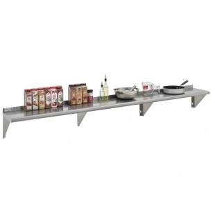 Hubert 29N-021 Kratos® Wall Shelf Stainless Steel 60