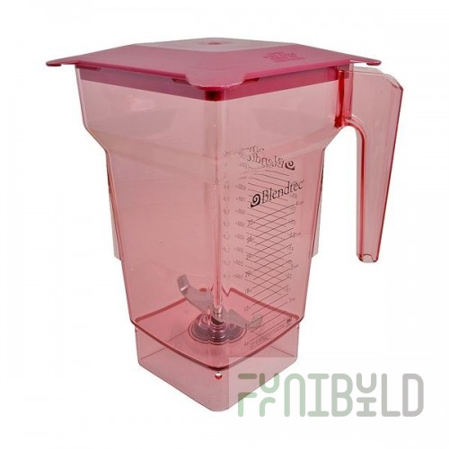 Blendtec 40-619-62 75 Oz Jar With Lid Bpa-free Co-polyester Red