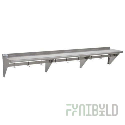 Hubert 29N-017 Kratos® Wall Shelf Stainless Steel 96