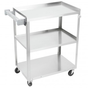 Vollrath 97168 21 Inch Utility Cart 500 Lb Capacity Heavy Duty Stainless Steel