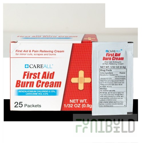 AllPoints 54093 2 Inch First Aid Burn Cream Professional Treatment 10 Pack