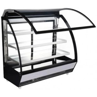 Omcan 44252 59 Inch Refrigerated Deli Display Case 3 Shelves - LED Lighting