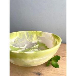 GET Enterprises FRD31WG 20.3 Oz. Round Bowl with Resin Coating Willow Green