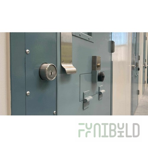 Eagle CSC3036E 39 Inch Security Unit Mobile with Padlock Doors and Antimicrobial Finish