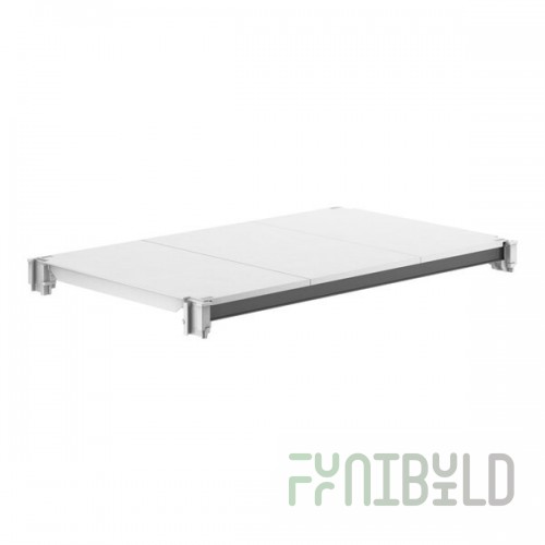 Cambro EXSK2136S1480 36 Inch 21 Inch Solid Shelf Kit with Antimicrobial Protection Speckled Gray