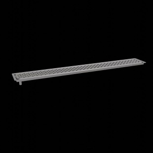 Glastender DI-DR36 36 Inch Drop-in Drink Rail Stainless Steel Drain System