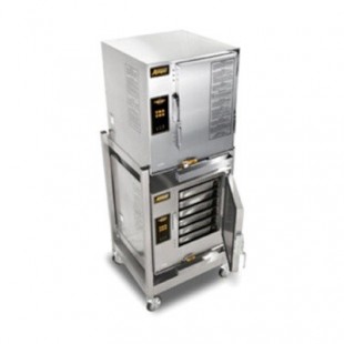 AccuTemp E64403E120 DBL 27 Inch Electric Boilerless Convection Steamer with Vacuum Cooking