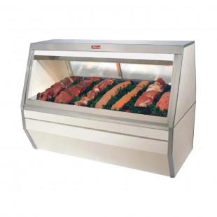 Howard-McCray SC-CMS35-6-S-LED 71 Inch Red Meat Service Case Stainless Steel with Dual Humidity Control