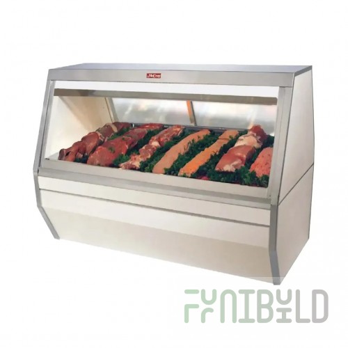 Howard-McCray SC-CMS35-6-S-LED 71 Inch Red Meat Service Case Stainless Steel with Dual Humidity Control