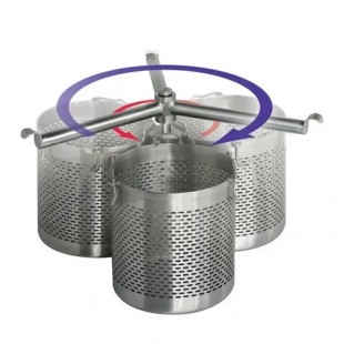 Optional 25 Gallon Stainless Steel Tri-Basket Strainer System, Cleveland TBS20