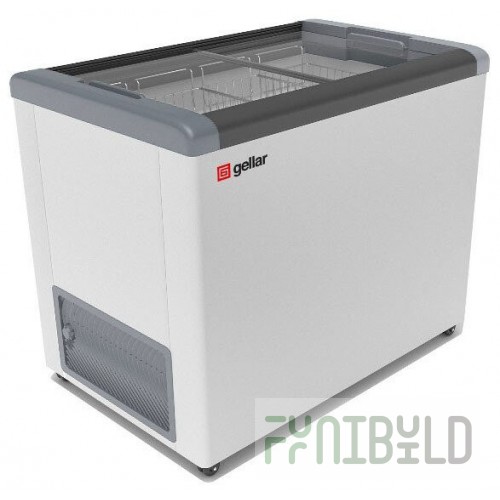 Chest freezer V=310 l GELLAR FG 350 C gray (1000x600x840, -12…-25C, 3 baskets, wheels, lock)