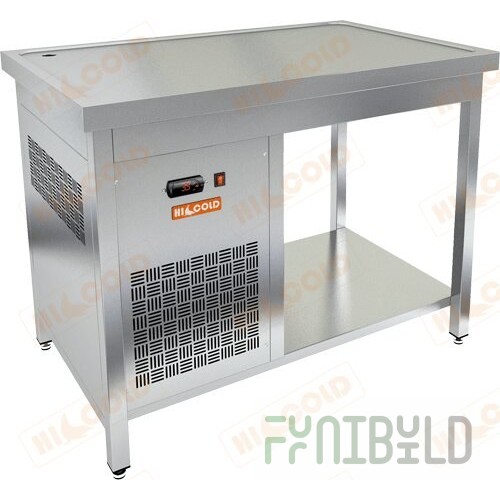 Wall-mounted open table Hicold NBMSO-11/7BP (1100x700x850mm, with side)