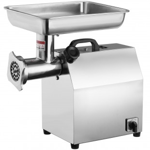 AMPTO MCL8E 10 Inch Electric Meat Grinder with Stainless Steel Tray and #8 Hub