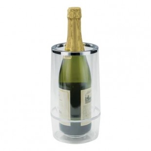 Winco WC-4A 4-1/2 Inch Diameter Clear Acrylic Wine Cooler for Countertop Use