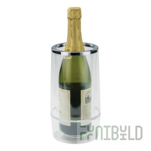 Winco WC-4A 4-1/2 Inch Diameter Clear Acrylic Wine Cooler for Countertop Use