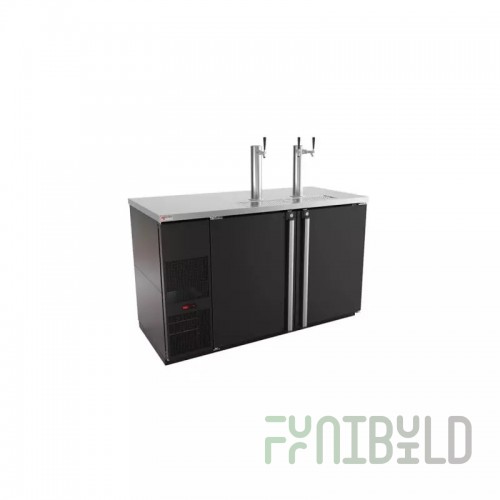 Micro Matic MDD58-E 59-1/2 Inch Draft Beer Cooler Two Section 23.7 Cu Ft with Locks