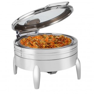 Cooktek CT-103128 15 Inch Round Chafing Dish Pan 6.5 Liter Stainless Steel Cooktek CT-103128 15 Inch Round Chafing Dish Pan 6.5 Liter Stainless Steel