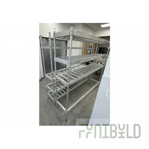 New Age Industrial 51299 54 Inch U-Brace for Double Stacker Keg Shelf Aluminum