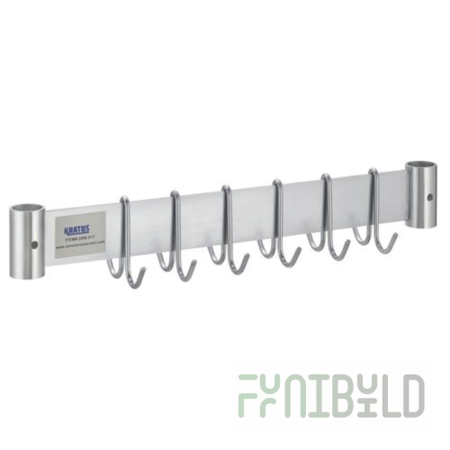 Hubert 28W-516 Kratos Overshelf Pot Rack 12