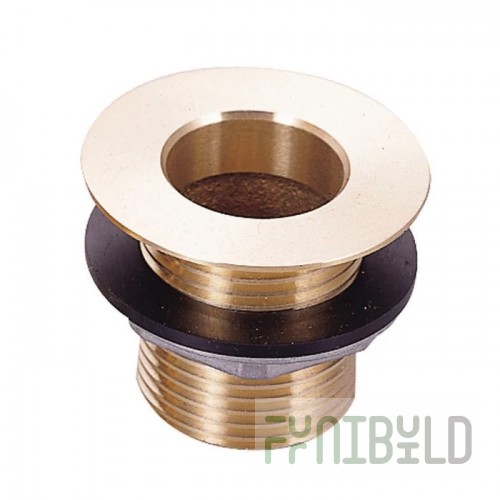 BK Resources BKDR-325BR 1 Inch NPS Drain 1-7/8 Inch Flange Brass