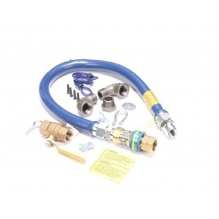 Pitco B8003108 1-1/4 Inch Gas Connector Hose 36 Inch Long with Quick Disconnects 575000 BTU Pitco B8003108 1-1/4 Inch Gas Connector Hose 36 Inch Long with Quick Disconnects 575000 BTU