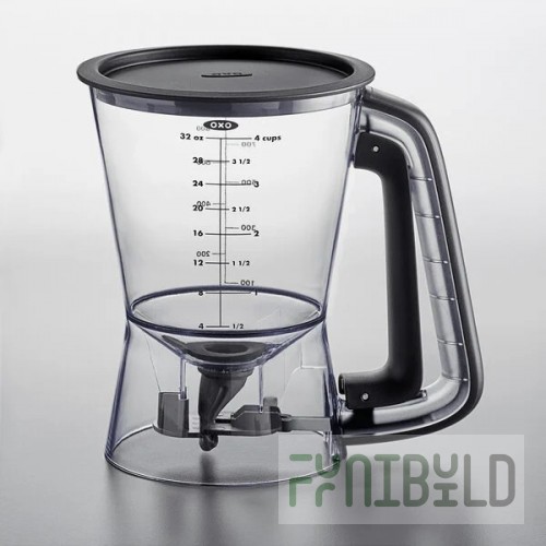 OXO 11231000 Good Grips 32 oz. Precision Batter Dispenser with Removable Valve