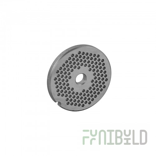 Alfa 5 1/8 HBLS Chopper Plate 3 Inch 1/8 Inch Hole Size Carbon Tool Steel