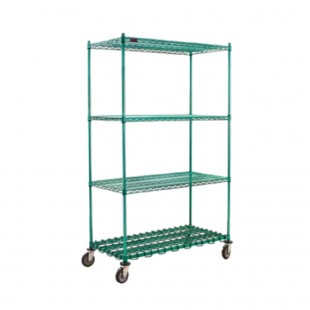 Eagle 2448C63 48 Inch 4-tier Wire Shelving Unit with Chrome Finish
