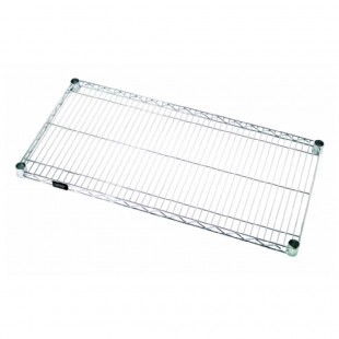 Eagle A4-74-2424C 24 Inch 4-tier Wire Shelving Unit with Chrome Finish