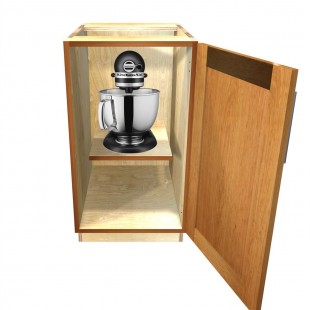 SPG International MS-2430-S Universal Stainless Mixer Stand Open Base With Bottom Shelf 24