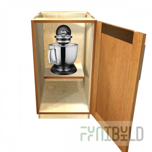 SPG International MS-2430-S Universal Stainless Mixer Stand Open Base With Bottom Shelf 24