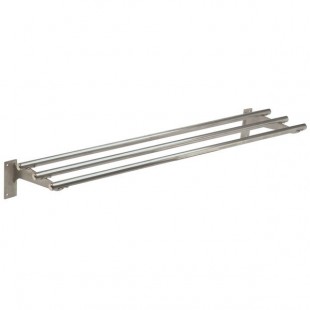Advance Tabco TTR-6D 93 Inch Drop Down Tray Slide 3-Bar Stainless Steel