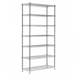 GET Enterprises 4-22049 7-1/2 Inch Chrome Plated Stackable Rectangular Basket GET Enterprises 4-22049 7-1/2 Inch Chrome Plated Stackable Rectangular Basket