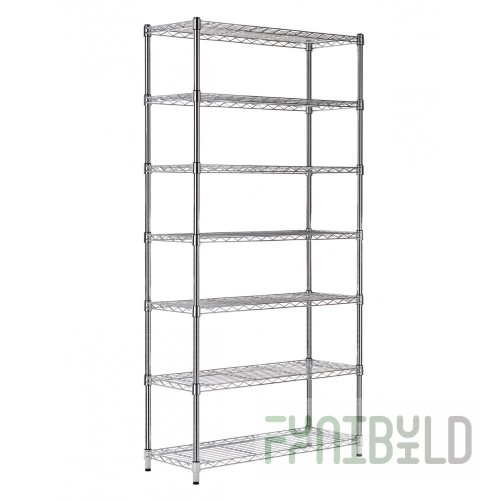 GET Enterprises 4-22049 7-1/2 Inch Chrome Plated Stackable Rectangular Basket