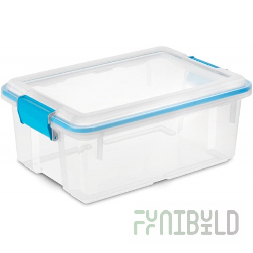 Container 5.8 l, D=293x198 in, with seal, bottom D=255x161 in, h=151 in, rectangular, with plastic handle