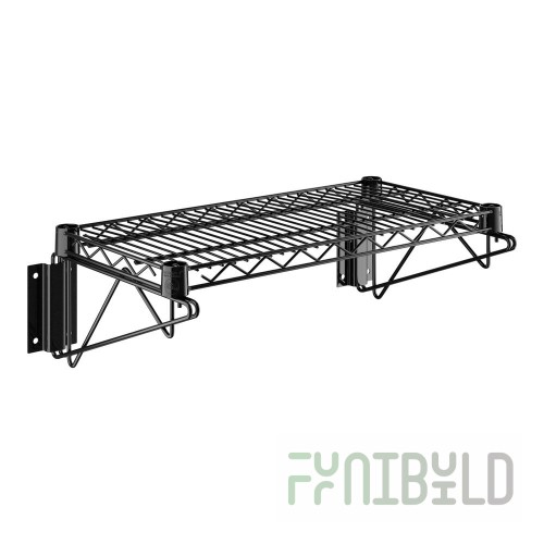 Eagle 2436BL 36 Inch Wire Decorative Shelf Black Epoxy Finish