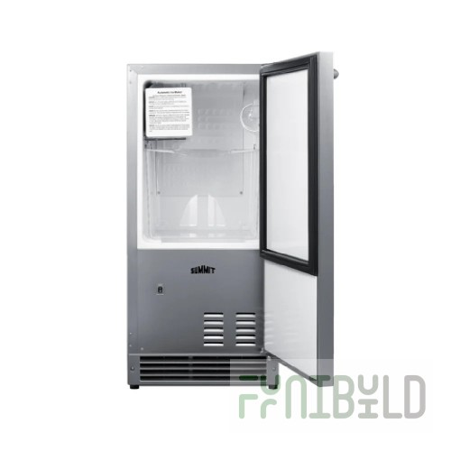 Summit BIM26H32 Air-cooled Icemaker Crescent Cube Style with Bin 25 Lb/Day