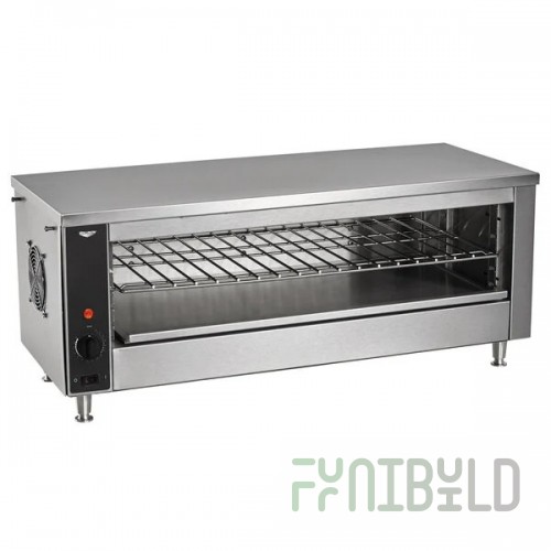 Vollrath CM4-24035 35-1/8 Inch Electric Cheese Melter Countertop Stainless Steel with Adjustable Shelf