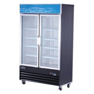 Spartan SGF-49 49 Inch Reach-In Freezer Merchandiser 24 Cu Ft Electric Black